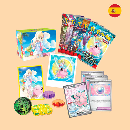Contenido de la colección premium de juntos de aventuras de Lylia – Pokémon TCG