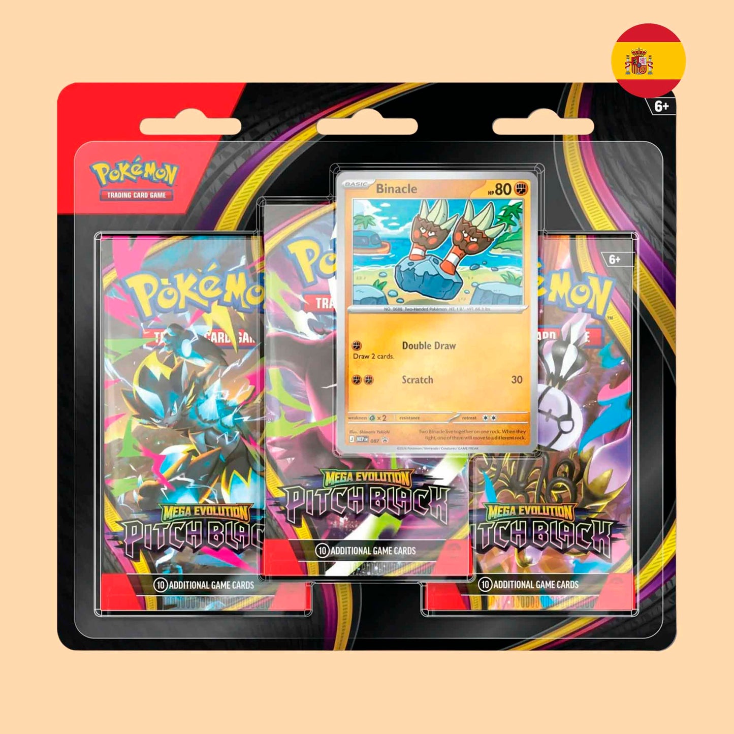 Oscuridad Absoluta Blister de 3 sobres en español - Pokémon TCG