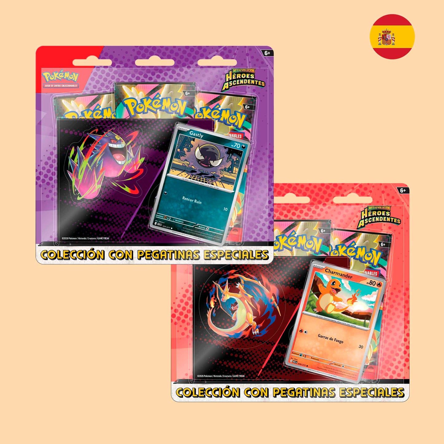 Blister Pokémon colección con pegatinas Héroes Ascendentes español sellado – Pokémon TCG