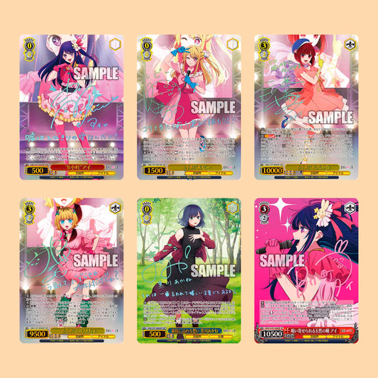 Mejores cartas Weiss Schwarz Oshi no ko en japonés