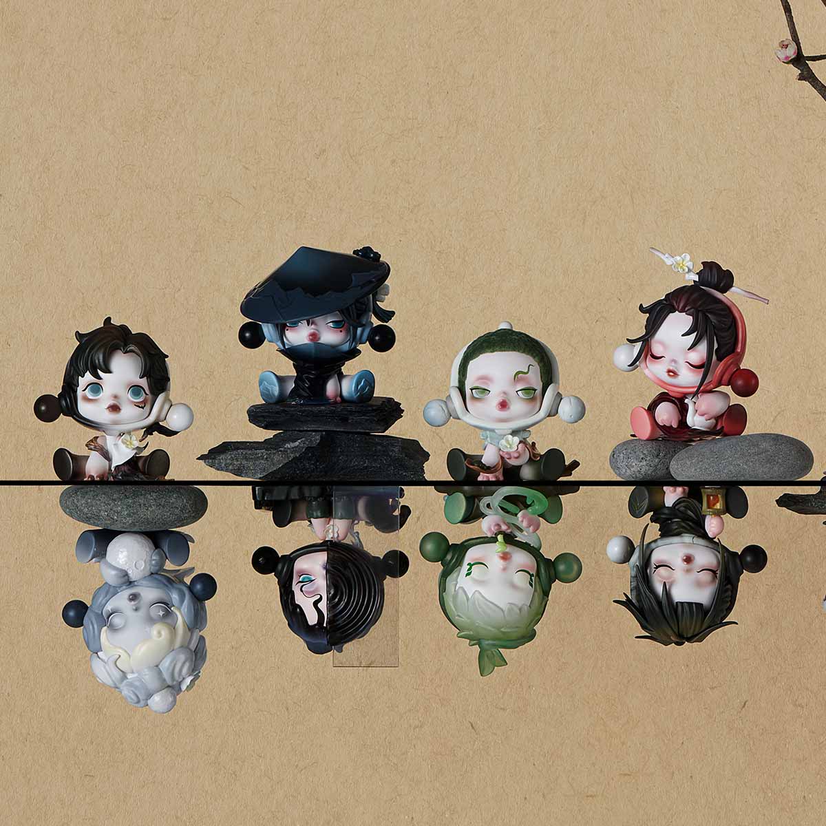 BLIND BOX SKULLPANDA THE INK PLUM BLOSSOM - POP MART