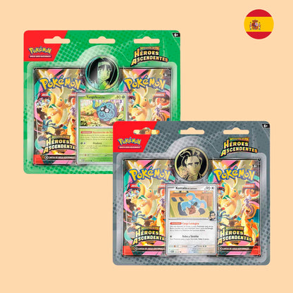Blister Pokémon Héroes Ascendentes de Tangela y Komala español – Pokémon TCG