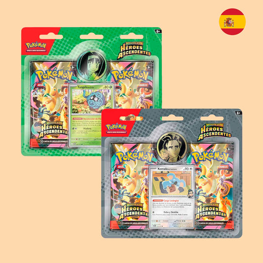 Blister Pokémon Héroes Ascendentes de Tangela y Komala español – Pokémon TCG