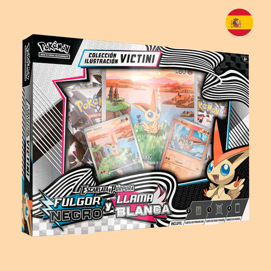 (RESERVA) CAJA COLECCION ILUSTRACION VICTINI FULGOR NEGRO Y LLAMA BLANCA - ESPAÑOL