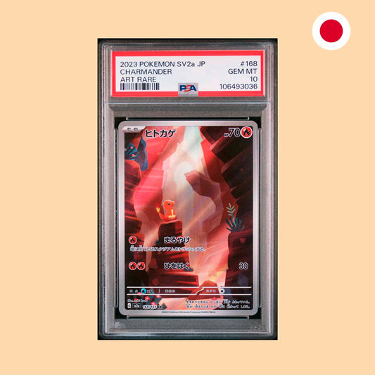 PSA 10 - 2023 CHARMANDER AR (SV2A 168) - JAPONES