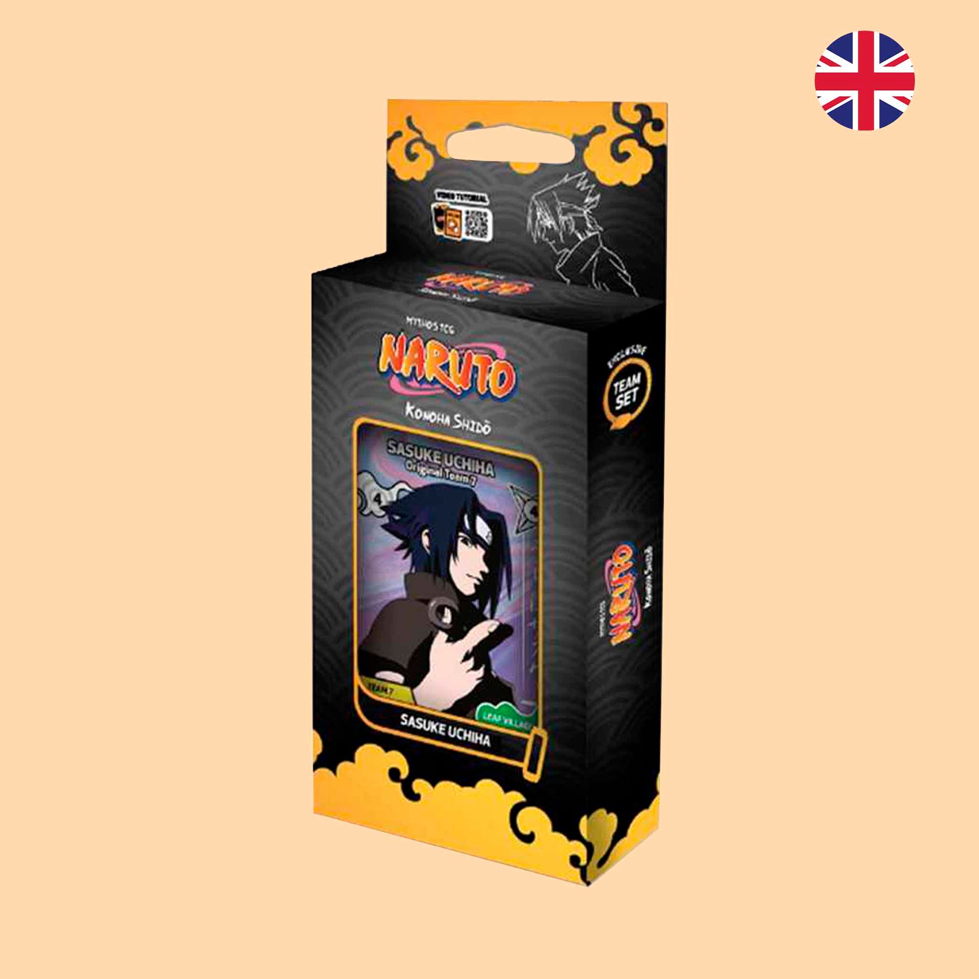 Team Set Konoha Shido 2nd Edition en inglés - Sasuke - Naruto Mythos Ninja Card 