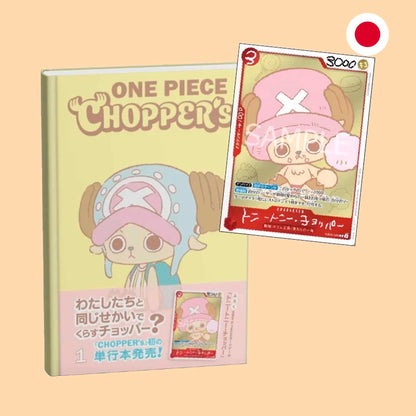 Tomo ONE PIECE CHOPPER’S Vol.1) y carta promocional EB02-003 Tony Tony Chopper - One Piece TCG