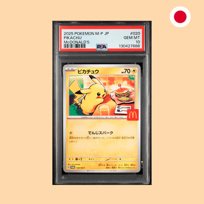 POKEMON PSA 10 - 2025 PIKACHU McDONALD'S PROMO (M-P 020)