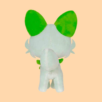 Vista trasera del peluche Sprigatito Pokémon 20 cm Jazwares