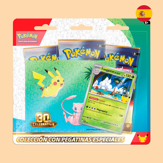 Colección Pegatinas Pokémon 30 Aniversario Exeggutor Español