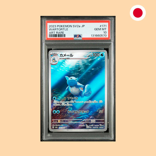 Carta Pokémon Gradeada - PSA 10 2023 Wartortle (SV2A 171)