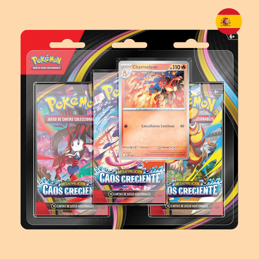 Caos Creciente Blister de 3 pack en español - Pokémon TCG