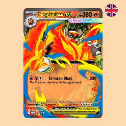 Carta Pokémon promocional Mega Emboar ex en inglés – Pokémon TCG
