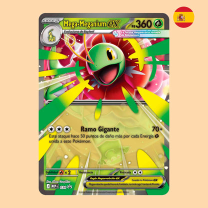 Carta Pokemon Promocional Mega Meganium ex en español – Pokémon TCG