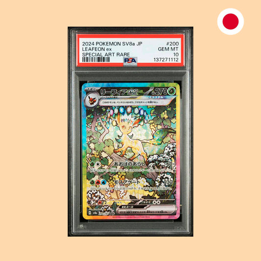 Carta Pokémon PSA 10 Leafeon SAR Terastal festival ex
