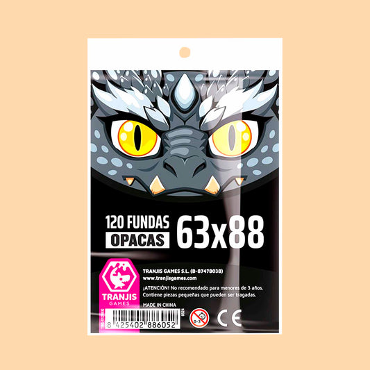 120 FUNDAS ESTANDAR OPACAS - DRAGON NEGRO