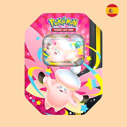 Lata Pokémon Mega Clefable en español - Pokémon TCG