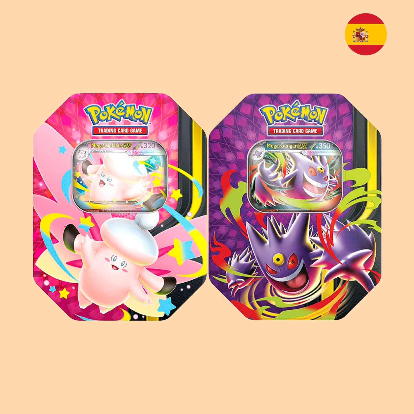 Lata Pokémon Mega Moonlit en español - Pokémon TCG