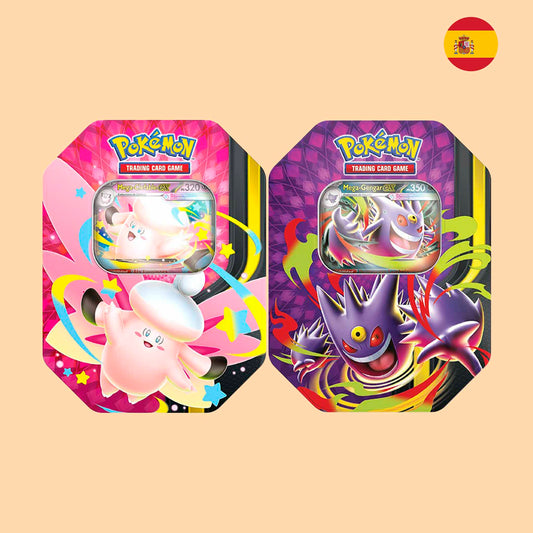 Lata Pokémon Mega Moonlit en español - Pokémon TCG
