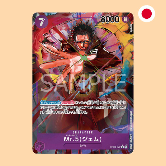 Carta One Piece Mr.5 Gem Alt Art Kingdoms of Intrigu en japonés - One Piece Card Game