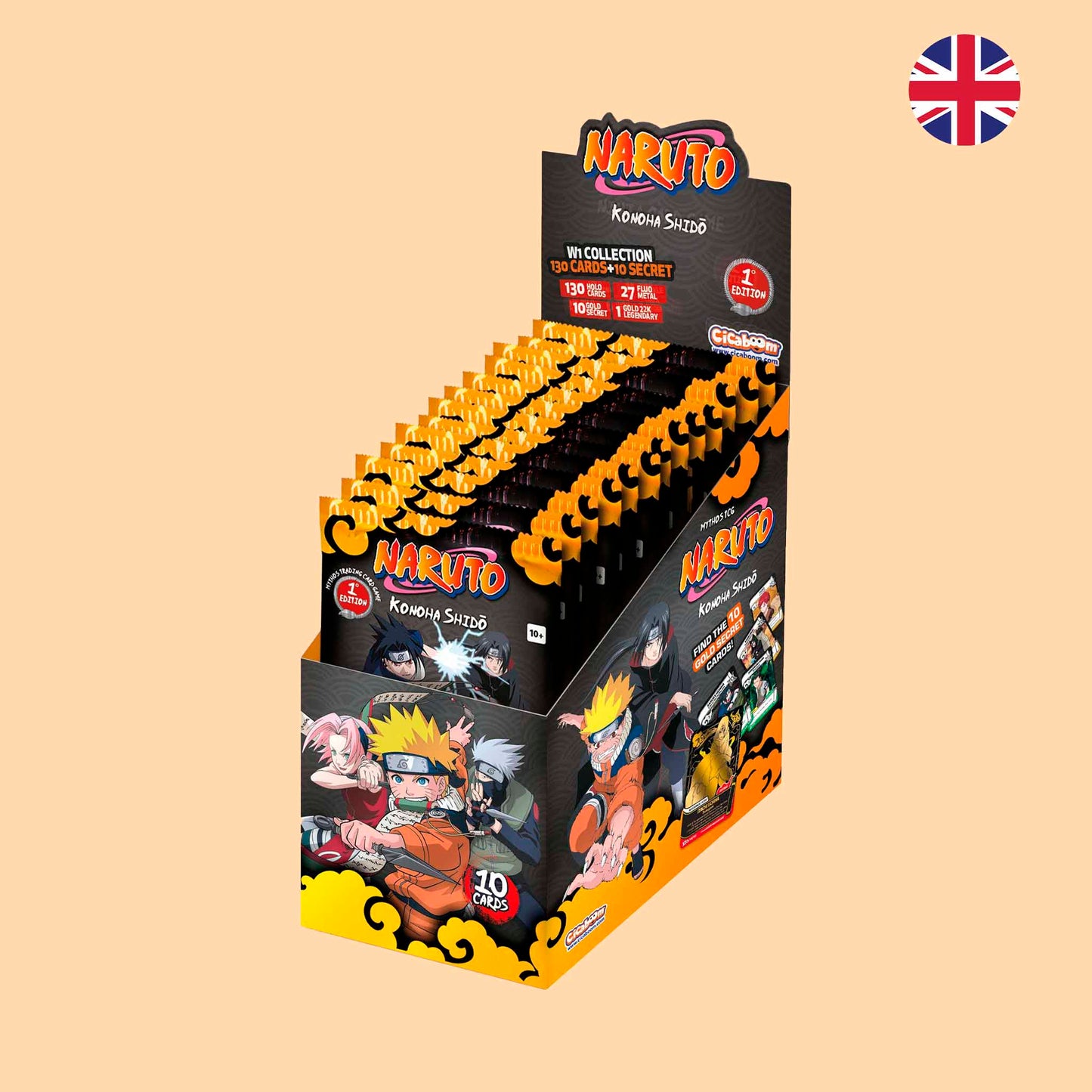 Caja 24 sobres Naruto TCG en inglés - Naruto Mythos Booster box