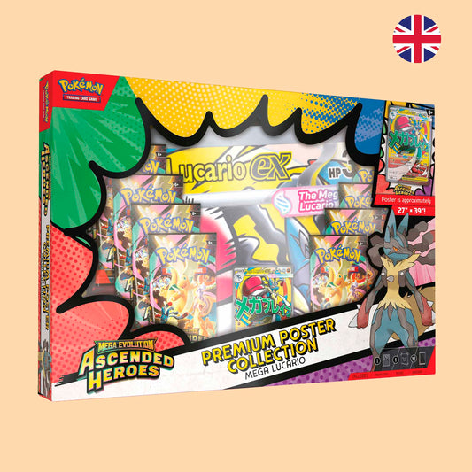 Pokémon Poster Collection Box Mega Lucario en inglés sellada – Pokémon TCG