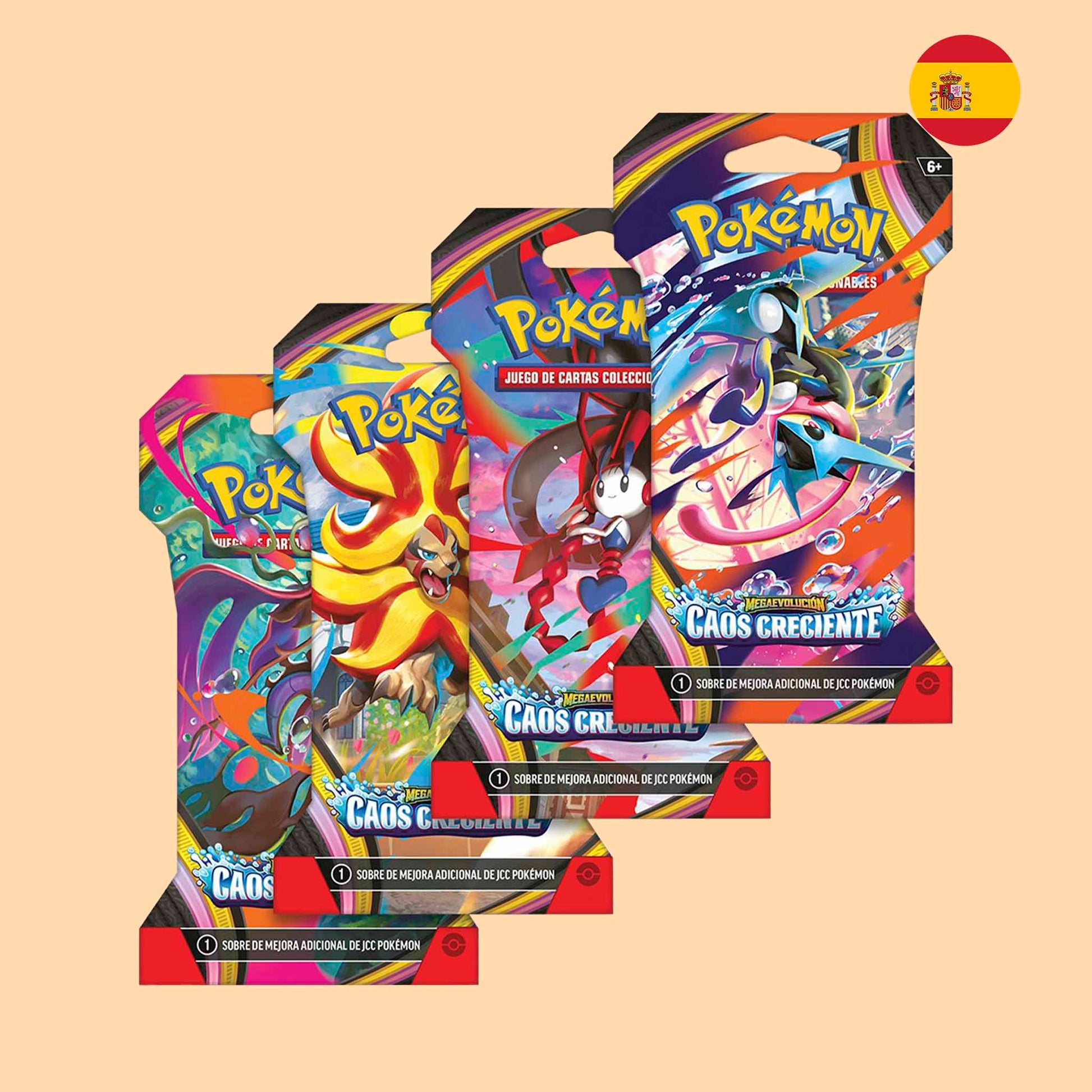 Sobre blister Caos Creciente en español - Pokemon TCG