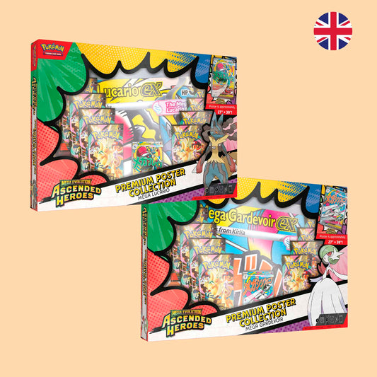 CAJA POKEMON PREMIUM POSTER COLLECTION ASCENDED HEROES ALEATORIA - INGLES