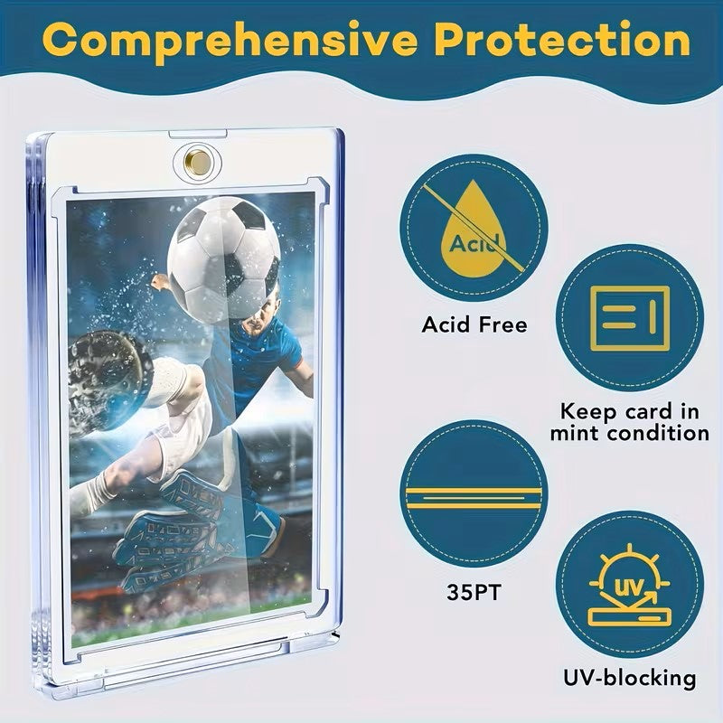Protector magnético acrílico para cartas coleccionables con protección UV