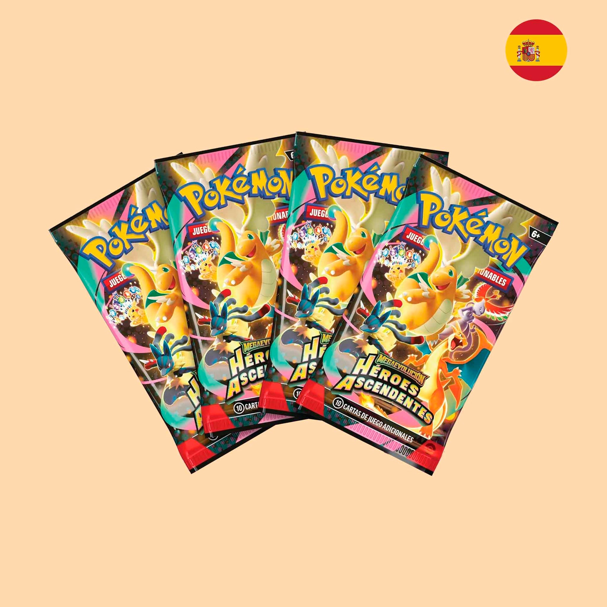 Sobres Pokémon TCG Héroes Ascendentes Español